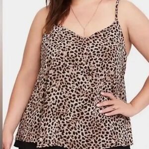 Torrid Sophie Animal Print Tank Top Cami Blouse Shirt Plus Size 5X